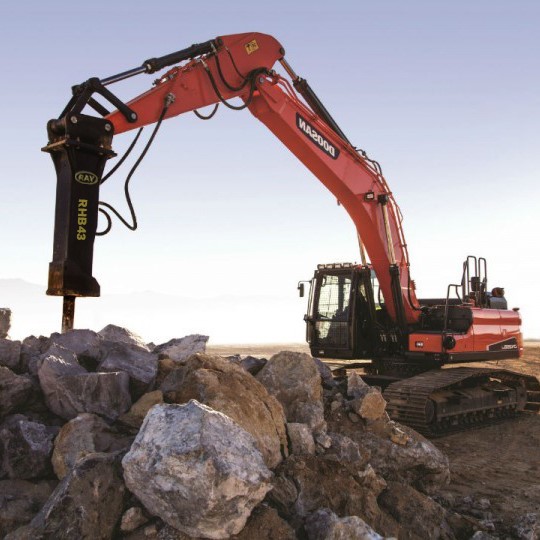 Martillo hidráulico RHB53 para excavadora de 2,1-4 toneladas