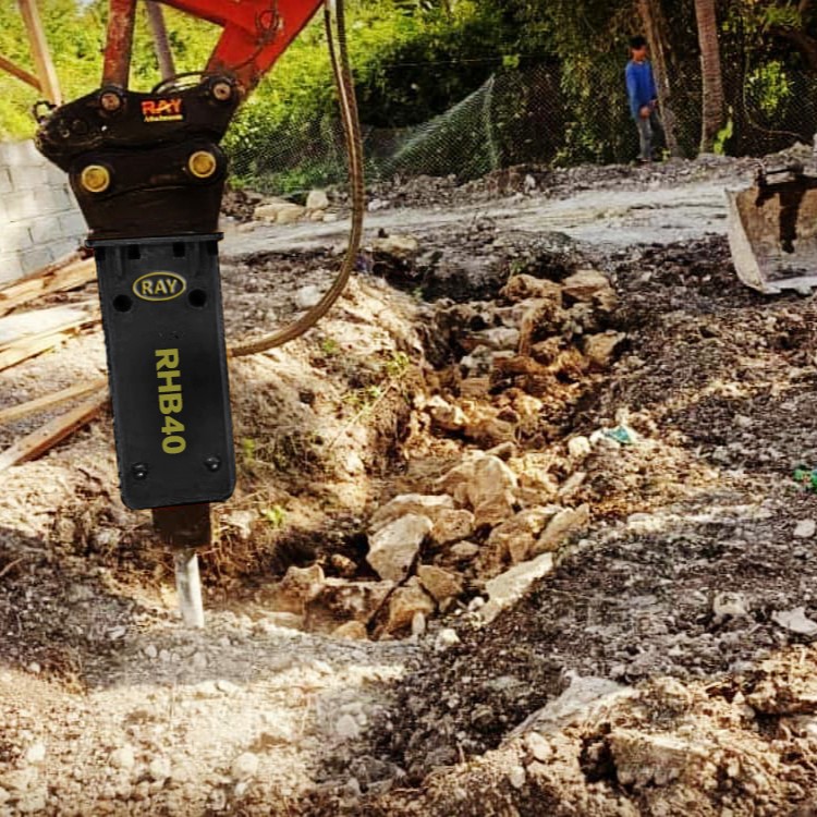 Martillo hidráulico de tipo superior RHB85 para excavadora de 8~13 T