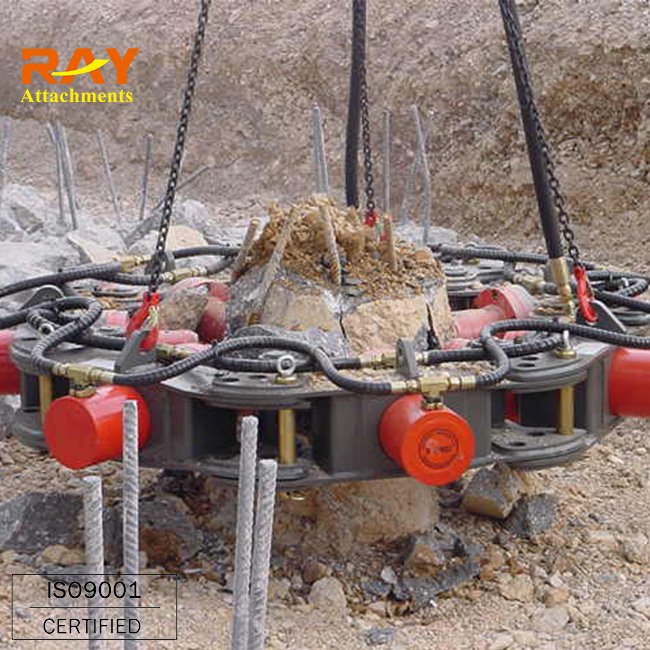 Triturador de pilotes hidráulico de accesorio de excavadora de fábrica líder en China para proyecto de construcción