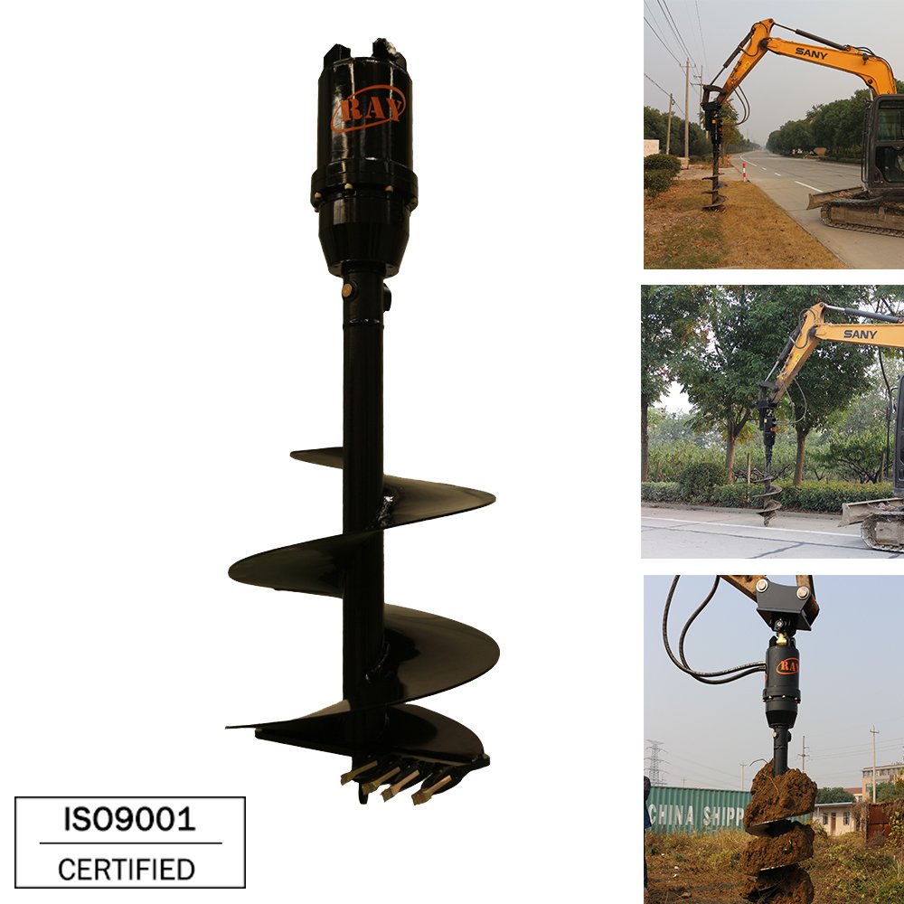 Taladro de tierra modelo REA20000 para implementos de excavadoras
