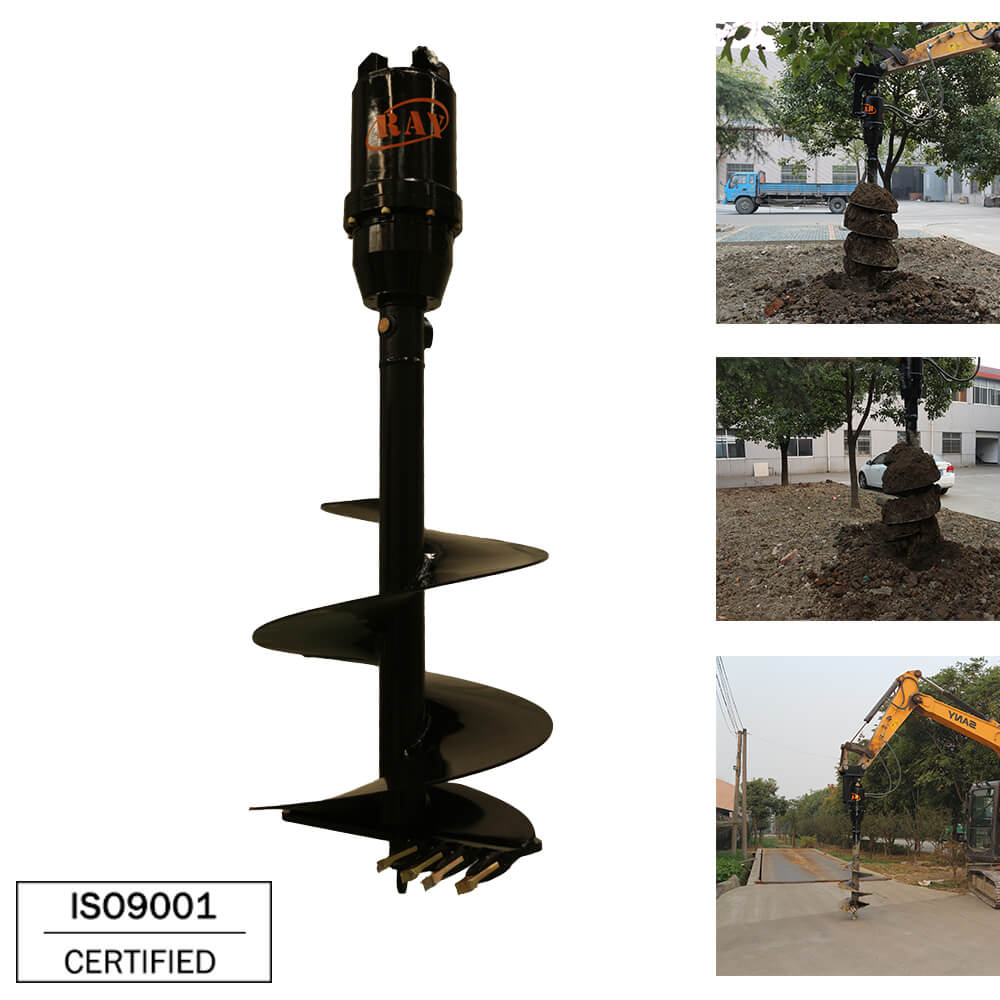 Taladro de tierra modelo REA15000 para implementos de excavadoras